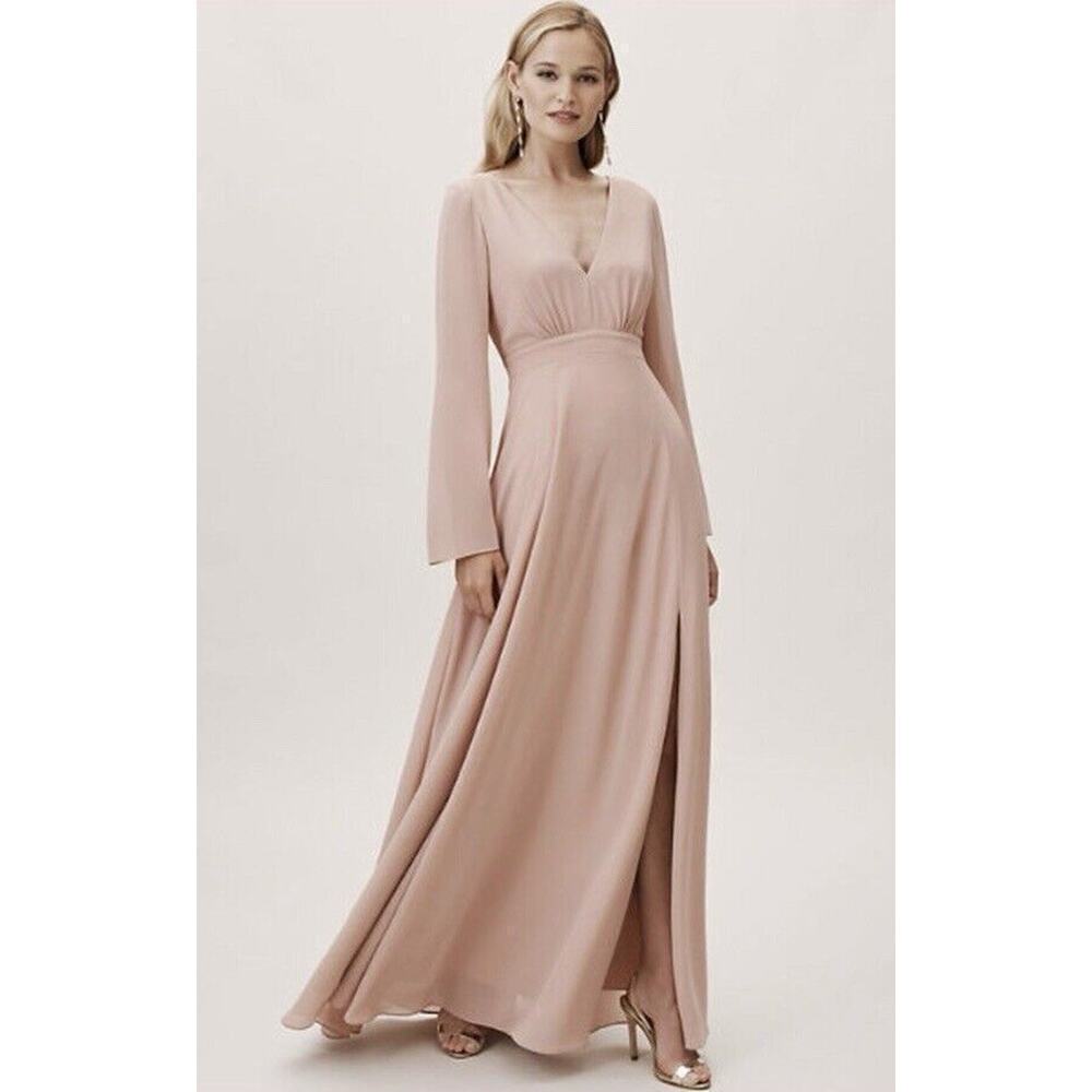 Anthropologie BHLDN Doria Chiffon Maxi Dress Womens Size 16 NWT $330